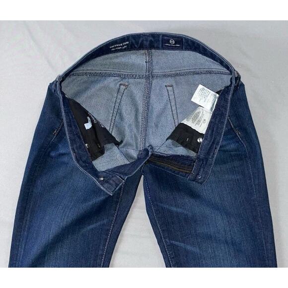 AG The Stevie Selvedge Cuffed Slim Straight Stretch Denim Jeans Size 27 EUC! - Picture 5 of 5